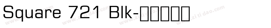 Square 721 Blk字体转换